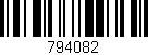 Código de barras (EAN, GTIN, SKU, ISBN): '794082'