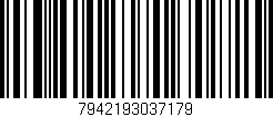 Código de barras (EAN, GTIN, SKU, ISBN): '7942193037179'