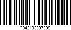 Código de barras (EAN, GTIN, SKU, ISBN): '7942193037339'