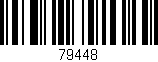 Código de barras (EAN, GTIN, SKU, ISBN): '79448'