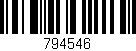 Código de barras (EAN, GTIN, SKU, ISBN): '794546'