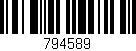 Código de barras (EAN, GTIN, SKU, ISBN): '794589'