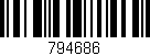 Código de barras (EAN, GTIN, SKU, ISBN): '794686'