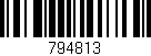 Código de barras (EAN, GTIN, SKU, ISBN): '794813'