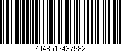 Código de barras (EAN, GTIN, SKU, ISBN): '7948519437982'