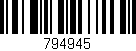 Código de barras (EAN, GTIN, SKU, ISBN): '794945'