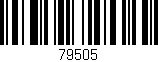 Código de barras (EAN, GTIN, SKU, ISBN): '79505'