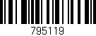 Código de barras (EAN, GTIN, SKU, ISBN): '795119'