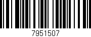 Código de barras (EAN, GTIN, SKU, ISBN): '7951507'