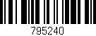 Código de barras (EAN, GTIN, SKU, ISBN): '795240'