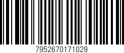 Código de barras (EAN, GTIN, SKU, ISBN): '7952670171029'