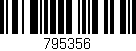 Código de barras (EAN, GTIN, SKU, ISBN): '795356'