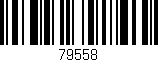 Código de barras (EAN, GTIN, SKU, ISBN): '79558'
