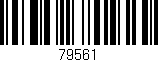 Código de barras (EAN, GTIN, SKU, ISBN): '79561'