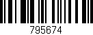 Código de barras (EAN, GTIN, SKU, ISBN): '795674'