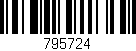 Código de barras (EAN, GTIN, SKU, ISBN): '795724'