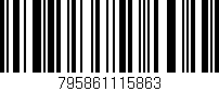 Código de barras (EAN, GTIN, SKU, ISBN): '795861115863'