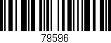 Código de barras (EAN, GTIN, SKU, ISBN): '79596'