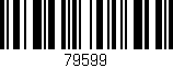 Código de barras (EAN, GTIN, SKU, ISBN): '79599'