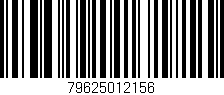 Código de barras (EAN, GTIN, SKU, ISBN): '79625012156'