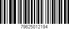 Código de barras (EAN, GTIN, SKU, ISBN): '79625012194'