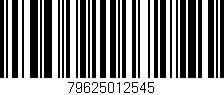 Código de barras (EAN, GTIN, SKU, ISBN): '79625012545'