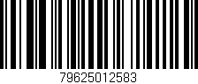 Código de barras (EAN, GTIN, SKU, ISBN): '79625012583'