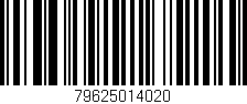 Código de barras (EAN, GTIN, SKU, ISBN): '79625014020'