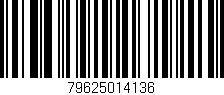 Código de barras (EAN, GTIN, SKU, ISBN): '79625014136'