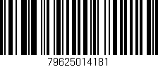 Código de barras (EAN, GTIN, SKU, ISBN): '79625014181'