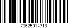 Código de barras (EAN, GTIN, SKU, ISBN): '79625014716'