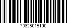 Código de barras (EAN, GTIN, SKU, ISBN): '79625015188'