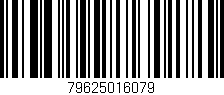 Código de barras (EAN, GTIN, SKU, ISBN): '79625016079'