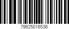 Código de barras (EAN, GTIN, SKU, ISBN): '79625016536'