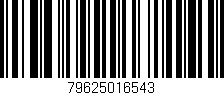 Código de barras (EAN, GTIN, SKU, ISBN): '79625016543'