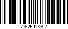 Código de barras (EAN, GTIN, SKU, ISBN): '79625016697'