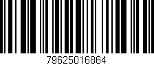 Código de barras (EAN, GTIN, SKU, ISBN): '79625016864'