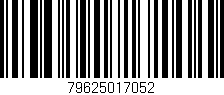 Código de barras (EAN, GTIN, SKU, ISBN): '79625017052'
