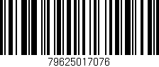 Código de barras (EAN, GTIN, SKU, ISBN): '79625017076'
