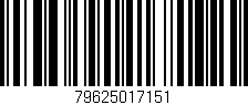 Código de barras (EAN, GTIN, SKU, ISBN): '79625017151'