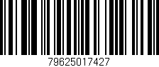 Código de barras (EAN, GTIN, SKU, ISBN): '79625017427'