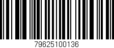 Código de barras (EAN, GTIN, SKU, ISBN): '79625100136'