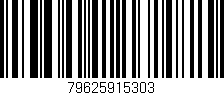 Código de barras (EAN, GTIN, SKU, ISBN): '79625915303'