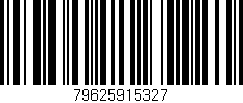 Código de barras (EAN, GTIN, SKU, ISBN): '79625915327'