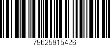 Código de barras (EAN, GTIN, SKU, ISBN): '79625915426'