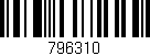 Código de barras (EAN, GTIN, SKU, ISBN): '796310'