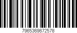 Código de barras (EAN, GTIN, SKU, ISBN): '7965369672578'