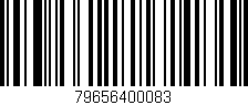 Código de barras (EAN, GTIN, SKU, ISBN): '79656400083'