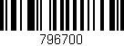Código de barras (EAN, GTIN, SKU, ISBN): '796700'