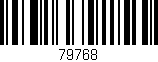 Código de barras (EAN, GTIN, SKU, ISBN): '79768'